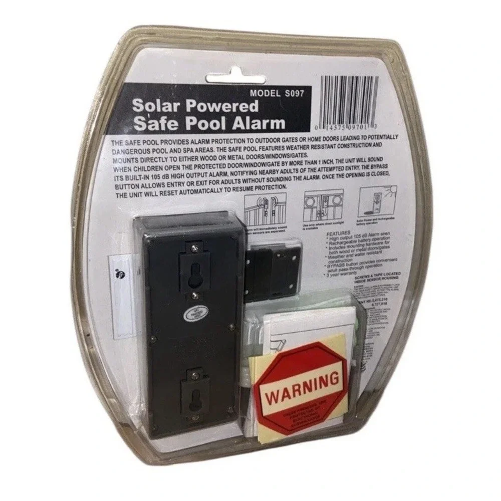 Techko Solar Powered Safe Pool Alarm Area Entry Detector‎ Grade A Sealed